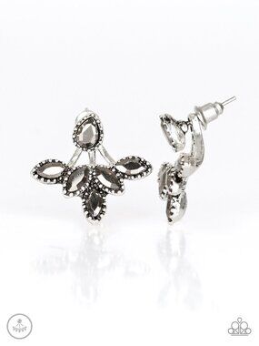 Paparazzi Hematite Jacket Post Earrings (EP011)